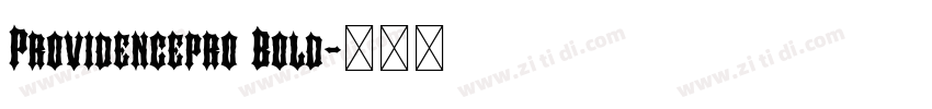Providencepro Bold字体转换